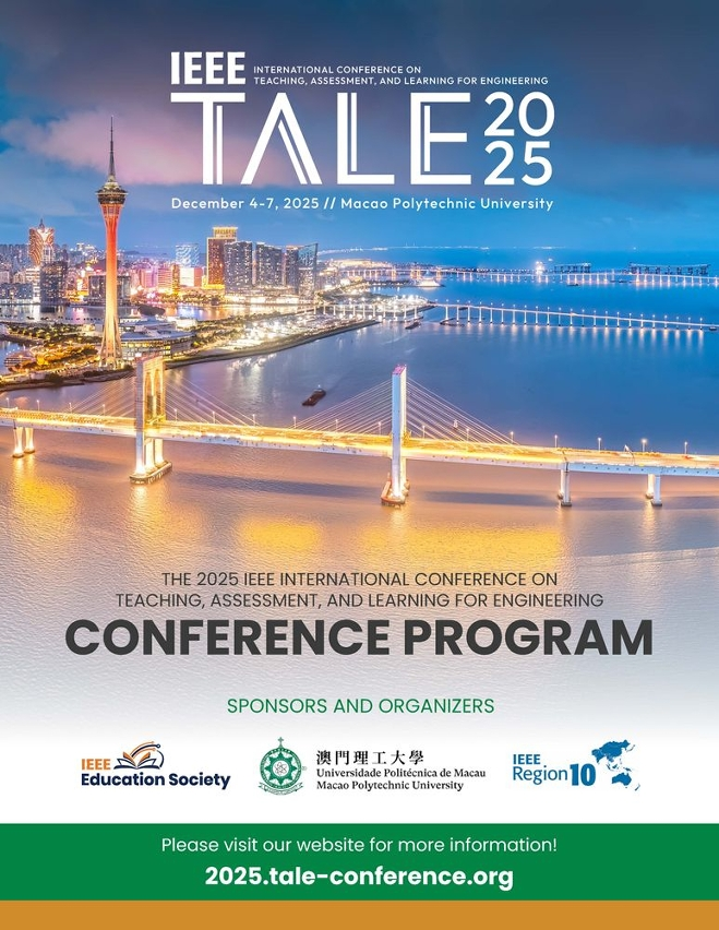 IEEE TALE 2025國際教育研討會將於澳門理工大學舉行     探討數字科技驅動下教育發展新路徑 